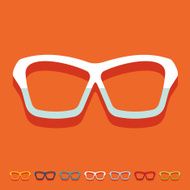 Flat design glasses N8