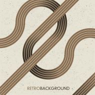 Intersecting lines Retro background vector EPS10