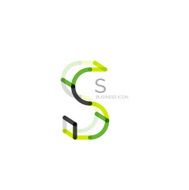 Minimal font or letter icon design N87