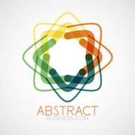 Symmetric abstract geometric shape N181