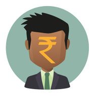 Avatar with a rupee sign