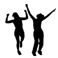 Vector silhouette of woman N70
