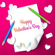 happy valentine's day background cards concepts Vector illustration design N2