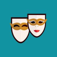 Carnival masks Venice Icon N3
