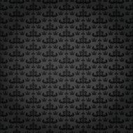 black wallpaper in old style for your design N43