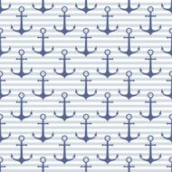 seamless vector pattern with anchor