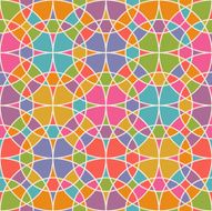Seamless pattern with geometric ornament