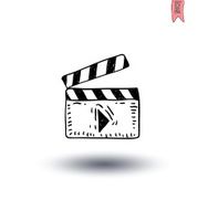 Movie Clapper Board hand drawn illustration