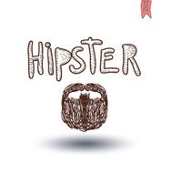hipster style hand drawn illustration N23