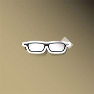 Glasses sticker