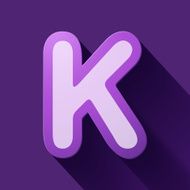 Volume icons alphabet K N5