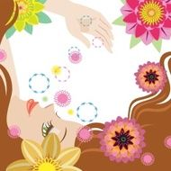 Woman With Flowers N5