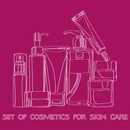 set of cosmetics for skin care N12