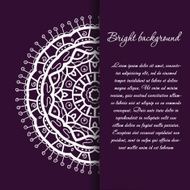Vintage background with bright colors mandala N8
