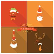 Christmas Retro Party Card - Photo booth Style