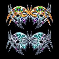 Butterfly jewelry of gold silver and precious stones