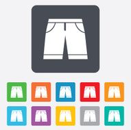 Men&#039;s Bermuda shorts sign icon Clothing symbol N4