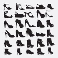 Shoes silhouettes - Illustration