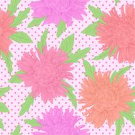 Beautiful seamless background with flowers