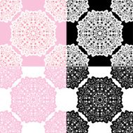 Set of squared backgrounds - ornamental seamless pattern N3