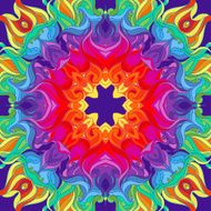 Vector Colorful sunflower or mandala N2