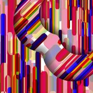 Abstract pattern of lines N49