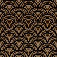 Vintage hand drawn art deco pattern N13
