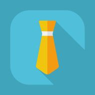 Flat modern design with shadow vector icons tie