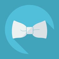 Flat modern design with shadow the bow tie N2