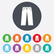 Men&#039;s jeans or pants sign icon Clothing symbol N2
