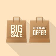 Shopping bag with Sale offer and big sale