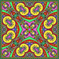 silk neck scarf or kerchief square pattern design N84