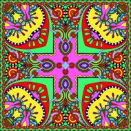 silk neck scarf or kerchief square pattern design N86