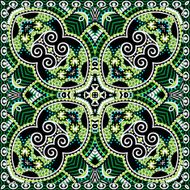 silk neck scarf or kerchief square pattern design N89