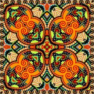 silk neck scarf or kerchief square pattern design N90
