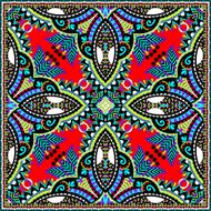 silk neck scarf or kerchief square pattern design N92