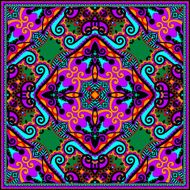 silk neck scarf or kerchief square pattern design N95