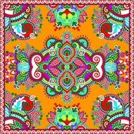 silk neck scarf or kerchief square pattern design N98