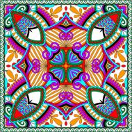 silk neck scarf or kerchief square pattern design N100