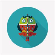 Chinese New Year lucky fish pendant flat icon eps10 N8