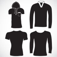 Blank t shirt and long sleeve template Front N3