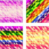 Set of Colorful Geometric textures