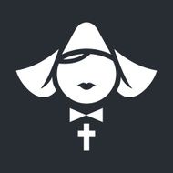 Nun abstract icon
