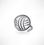 ball of yarn grunge icon