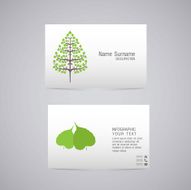 Vector abstract creative business cards N18