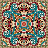 Traditional ornamental floral paisley bandanna N588