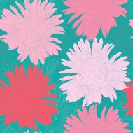 Beautiful seamless background with flowers N3