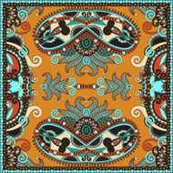 Traditional ornamental floral paisley bandanna Square ornament N72
