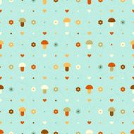 vector seamless funny pattern