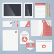 Flat corporate identity
